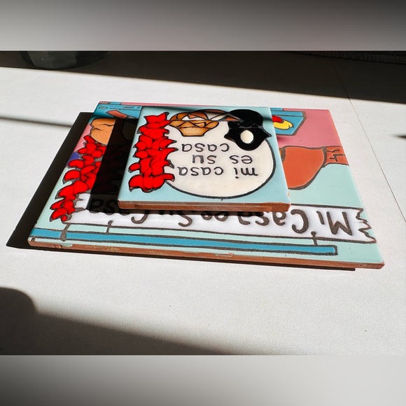 Mag Mor Studios Christine Fitzgerald Mi casa es su casa hot plates - Picture 12 of 12